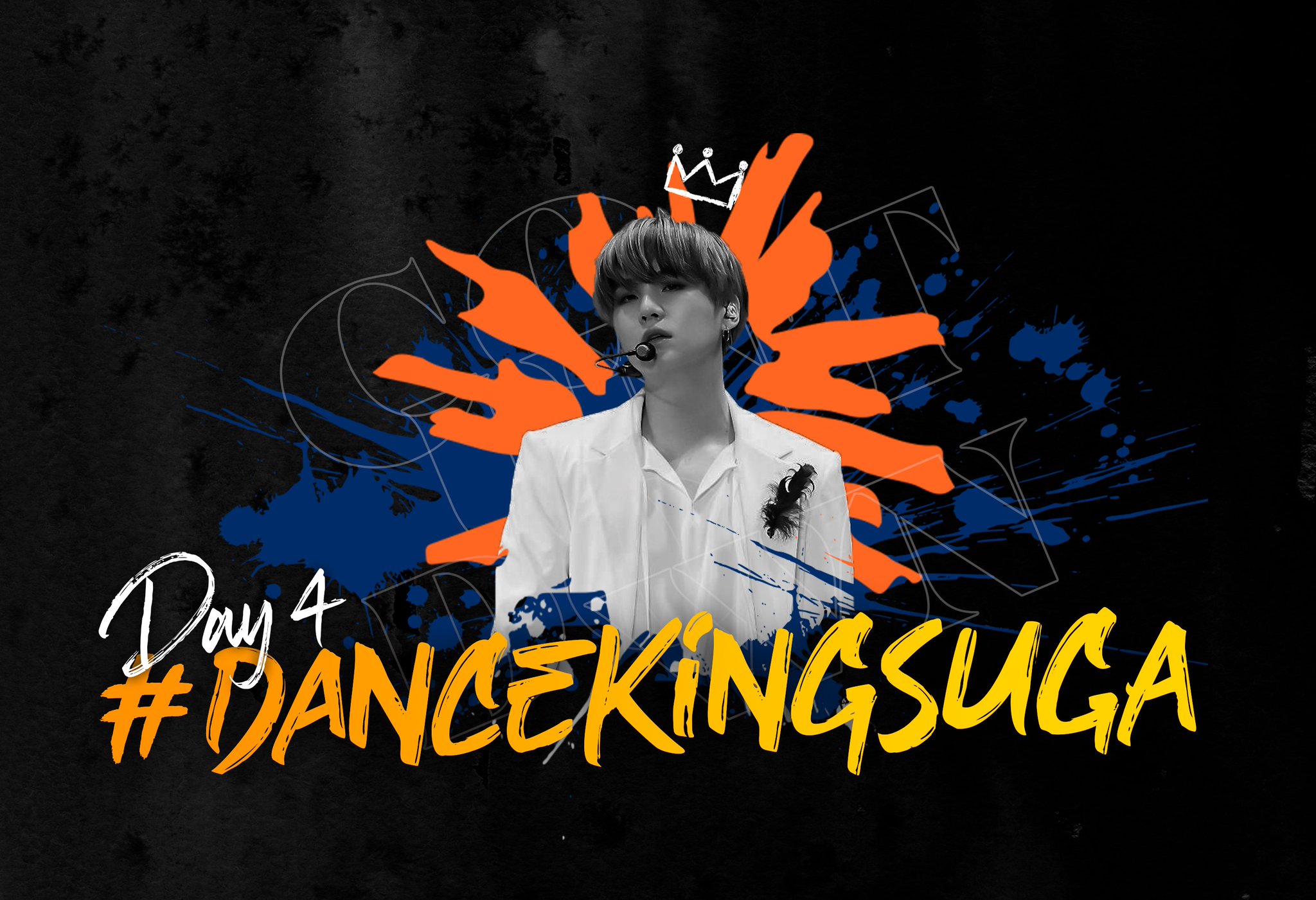 Dance King SUGA (hashtag to celebrate SUGA's dancing skills)