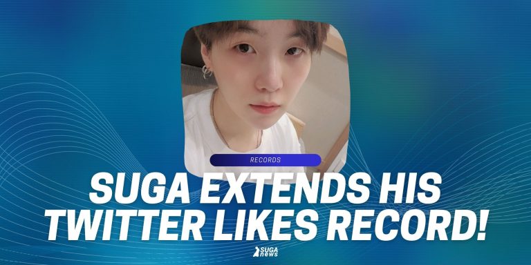 SUGA extends his own record as ONLY PERSON IN THE WORLD with 19 tweets over 2M likes!