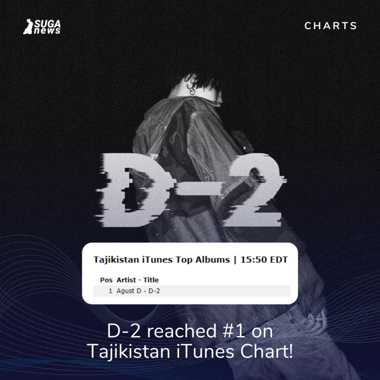 D-2 reached #1 on Tajikistan iTunes Chart!