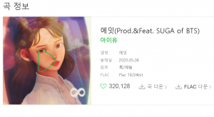 ‘Eight’ is the fastest song to surpass 320K likes in MelOn’s history (151 days)