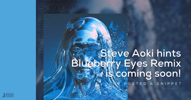Steve Aoki hints Blueberry Eyes Remix is coming soon!
