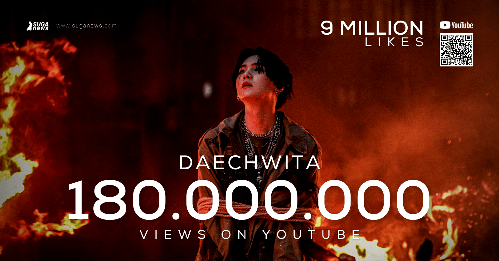 Daechwita MV surpassed 180 million views on YouTube