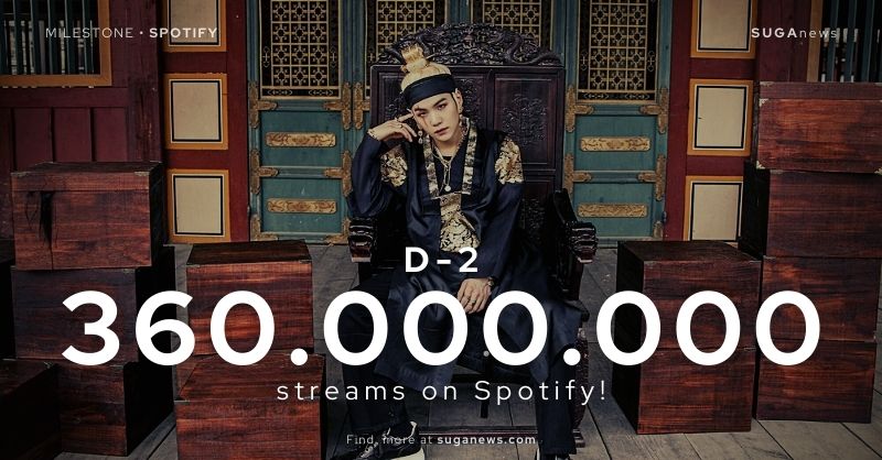 D-2 has surpassed 360 million streams on Spotify